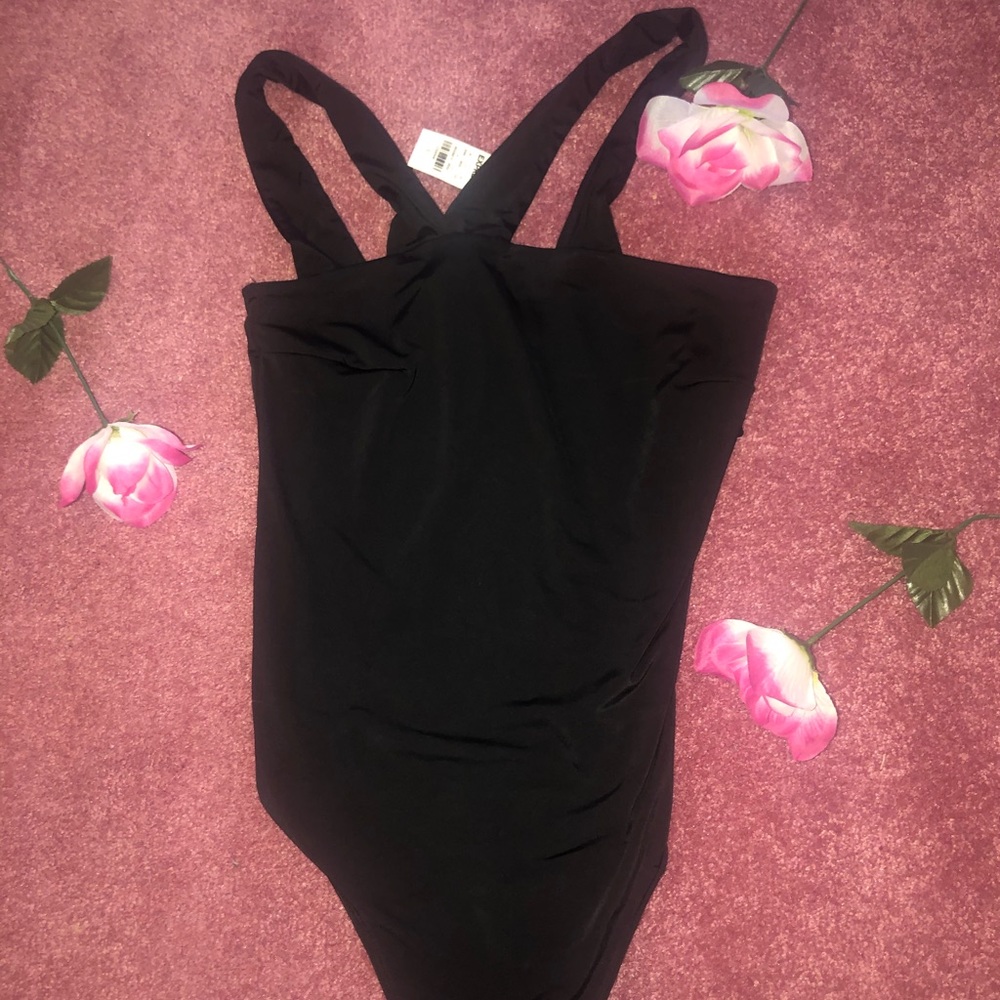 Black halter body suite!